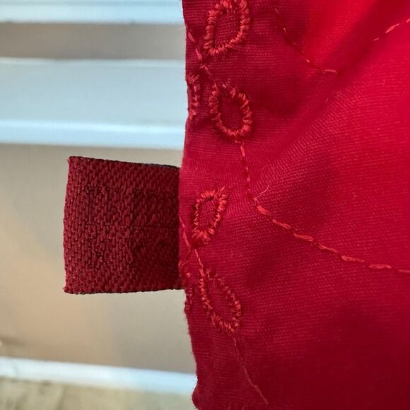 Tripp NYC 2X Cap Sleeve Corset Top Red Eyelet Lace Up Renaissance Gothic Y2K - Picture 7 of 8